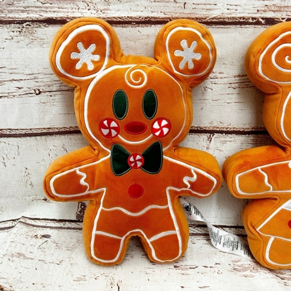 DISNEY Christmas Mickey & Minnie Gingerbread Cookie Scented Plush Set - Picture 2 of 6